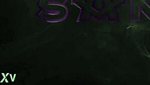 Tattooed Blonde Submissive Teases Herself to Orgasm in Red Lingerie