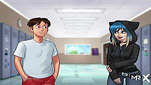 Summertimesaga - Sexy Anime Teen With Big Ass In Hentai Game!