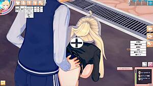 margaret the cute blonde jk gets her big tits massaged and sucked in 3d anime