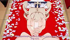 Barbara from genshin impact receives a very special gift in this intriguing scene.