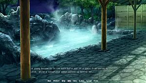 breeding village threesome in hotspring feels so intense