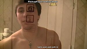 Wow, Two Hot Amateurs Fucked Hard in the Sauna!