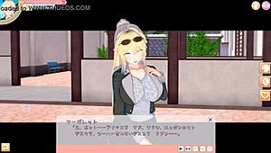 margaret the cute blonde jk gets her big tits massaged and sucked in 3d anime