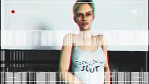 Cybil Bennett Sucks a Massive Cock in Wild 3D Action Scene