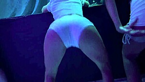 partied at the club and dragged that big guy to the motel for fun