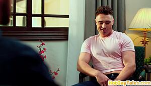 hairy tattooed stud barebacked by lover till cumshot!