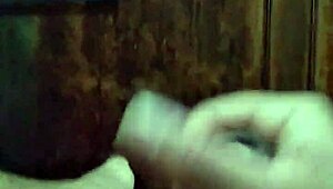 Transsexual shemale enjoys morning masturbation session