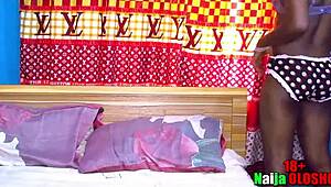 Interracial sex with my ebony village girlfriend in homemade setting