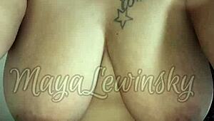 big tits babe in lingerie calls for interracial fun 😘