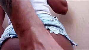 Snagged Hot Brazilian Teen for Rough Backdoor Action