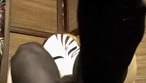 Look At This Horny Stocking Fetish Action!