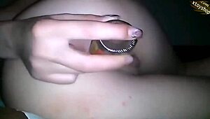 Hot Teen Fingering Herself with Bottle Deep
