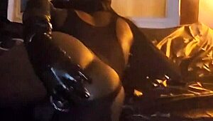 Intense gay stomach fucking with dildo toys