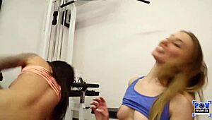 Gym Friends Kendra Cole Engage In Intense Group Face Fucking And Deepthroat Sessions With Handjobs And Blowjobs