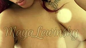 big tits babe in lingerie calls for interracial fun 😘