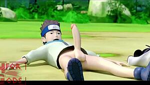 Anime babe gets creampied in her big ass after training 😍