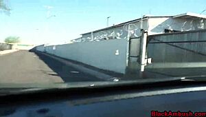 that redhead teen getting pounded by huge black cock in the car