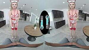 horny nurse getting fucked hard in pov vr