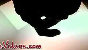 Chubby 18+ amateur cums in black man's mouth after blowjob.