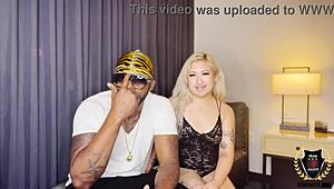 Big butt babe kaia angel eagerly takes rome majors huge cock from behind, sucking and riding it bareback.