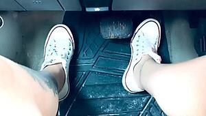 Intimate Foot Fetish Session with Pedal Pumping and Self-Pleasure