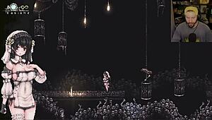 Anime Game Featuring Nun With Pussy Masturbation And Facial Cumshot