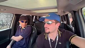 Young Brazilian Novinho Offers His Ass To The Black Favela Uber Driver In This Amateur Gay Scene