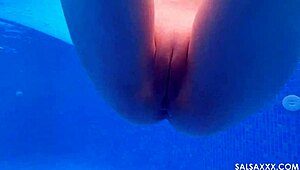 Ever seen a wild threesome by the pool with sloppy action?