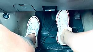 Intimate Foot Fetish Session with Pedal Pumping and Self-Pleasure