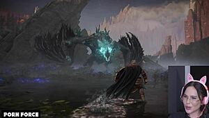 Gamer girl Bambola slammed hard in doggystyle during Elden Ring.