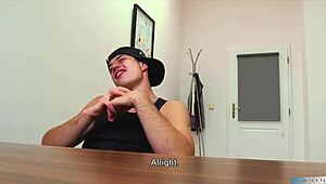 pov bareback gay fuck with hot czech hunk. damn, he needed that cash bad!