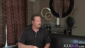 milf khloe kush says, 'enjoy this blowjob after your hot massage,' to the client with monster cock