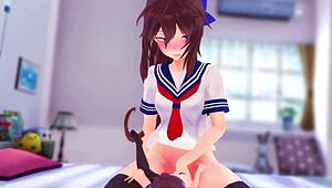 Intense Anime Hentai Outdoor Sex With Toys In Fantia Part 1