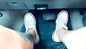 Intimate Foot Fetish Session with Pedal Pumping and Self-Pleasure