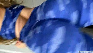 I Can't Resist Her Blonde Bubble Butt Ripping Clothes for BBC