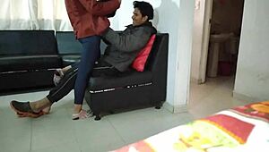 my masked latina neighbor gives homemade oral in the living room