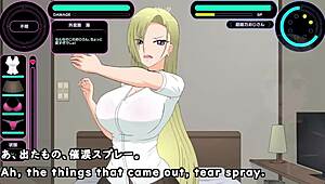Papa hunter gal crossdresses for older man in hentai game