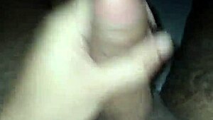 Solo masturbation with intense beating action