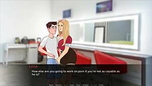 Pornstar Sucks Big Cock In Hentai Game!