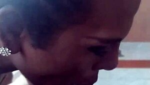 The obedient trans woman passionately sucks cock with deep emotion