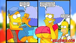 got the best tits and butts in simptoons simpsons hentai cartoons, huh?