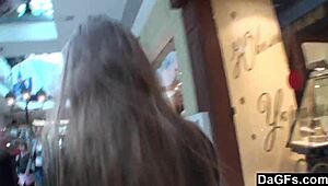 Dagfs pleasuring herself at the tanning saloon with fingering and masturbation!