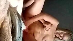 Amateur couple with friend watches us fucking pussy and cock hard