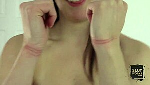 Handcuffs tighten as I stretch my pussy in wild POV action.
