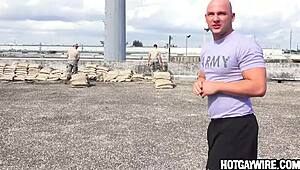 Oops!!! Gay Soldiers Having Silly Fun in Wild Gangbang. Join Us for More!