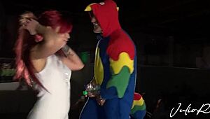 Aris Dark Follandose En Público Un Buen Pollón!