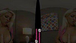 British Blonde MILF Gives VR Jerk Off Instructions