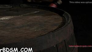 whipping sadomasochism with pov bondage, naked slut bent over sucking in hardcore doggystyle blowjob