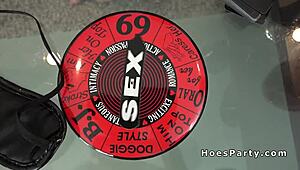 foursome homemade party after card game with blowjob and fucking