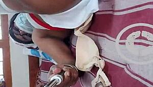 Indian ladyboy lara dsouza engages in self-pleasure routine